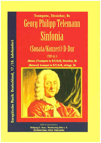 Telemann,Georg Philipp 1681-1767  -Sinfonia (Sonata-Konzert) TWV 44:1 Re-mayor