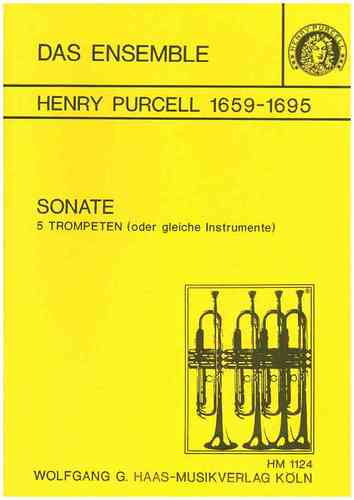 Purcell, Henry 1659-1695 Sonata (Concerto) per 5 Trombe