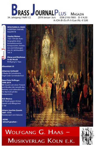 Brass Journal plus; 2019, 34. Jahrgang / Heft 1_2, Januar-Juni, ISSN 2193-7893 E-Book