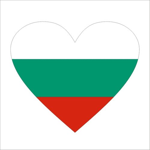 Cadora  Bulgarien - Magnetschild Kühlschrankmagnet in Herzform Flagge