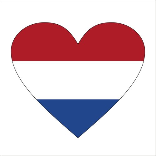 Cadora  Niederlande - Magnetschild Kühlschrankmagnet in Herzform Flagge