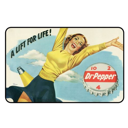 Cadora Magnetschild Kühlschrankmagnet Vintage Retro Werbung Dr. Pepper A lift for life Frau sexy
