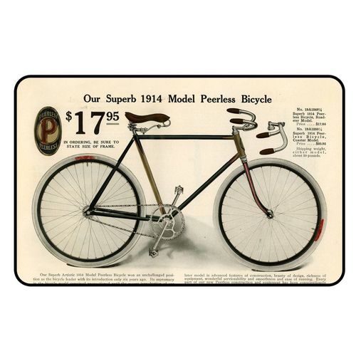 Cadora Kühlschrankmagnet Vintage Retro Werbung Fahrrad Bycicle Our superb 1914 model peerless