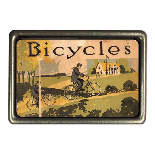 Cadora Gürtelschnalle Buckle Vintage Retro Werbung Bicicles Fahrrad Fahrräder
