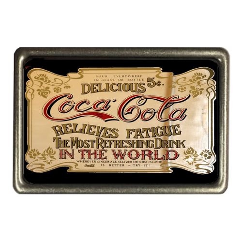 Cadora Gürtelschnalle Buckle Vintage Retro Werbung Coca Cola The most refreshing drink
