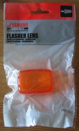 Indicator lens - fits front or rear - for white TTRs - genuine Yamaha part