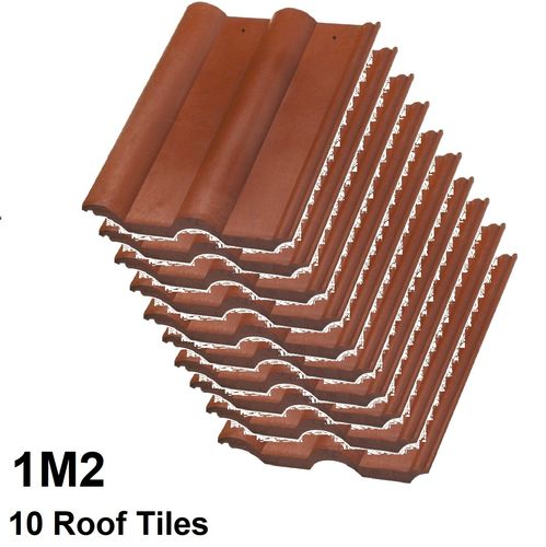 1 m2 - Roma Terracotta  - 10 Roof Tiles