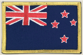 Aufnäher Neuseeland-Fahne (NZ) ca. 8x5cm
