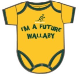Baby bodysuit Rugby Wallabies