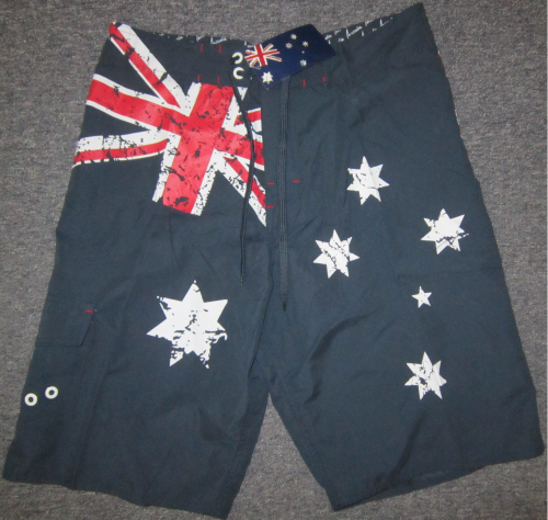 Shorts Fahne Australien Rot-Weiss-Blau