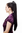 Hairpiece PONYTAIL with Claw Clamp/Clip extremely long straight & smooth black T113-1 70 cm