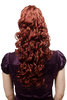 Hairpiece PONYTAIL extension VERY long MASSIVE volume curly AMAZING curls kinks dark copper red 23"