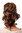 Hairpiece PONYTAIL comb & elastic draw string short wavy voluminous medium brown to light brown 14"