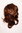Hairpiece PONYTAIL comb & elastic draw string short wavy voluminous medium brown to light brown 14"
