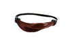 NHA-003B-350 Invisible Hair binder tie scrunchy dark copper red synthetic hair