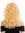 wig carnival curls very voluminous head of curls middle parting blonde golden blonde 21,6 inches