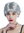 215221-FR63-103 Wig Women Ladies short smooth curled in the neck back grey old lady grandma
