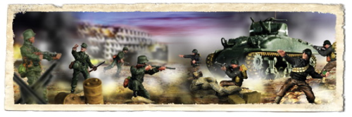 U.S. M4A1 Sherman and Soldiers Set, D-Day Commemorative Series, 1/72