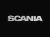 SCANIA Logo Sticker, Silver, Letter Hight 7mm, 1 Set (3 pieces)