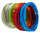 (0,83€/m) 60m Schmuckdraht Set Aludraht 1mm x 5mm flach geprägt 6 Farben je 10m