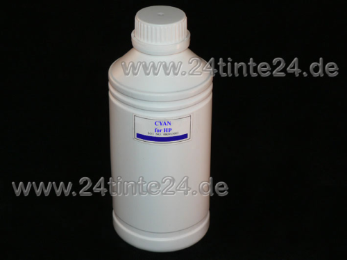 1 Liter Cyan Tinte kompatibel zu HP