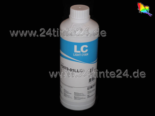 1 Liter color cyan light InkTec Tinte Direct  Spezial Tinte Textil Ink