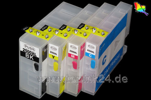 Refillable  ink cartridge with ARChip for Canon PGI-2500 BKCYM