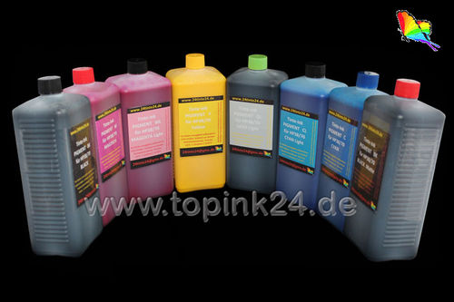 Nachfüllset / Tinte Pigment UV für HP Designjet Z6100 & HP91 HP 91