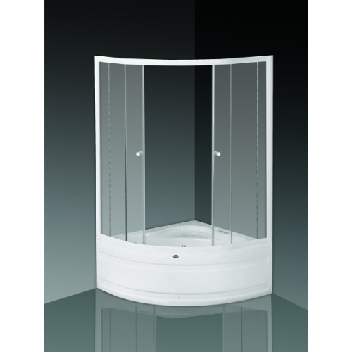 Eckbadewannen Duschabtrennung Duschaufsatz 150x150 Duschkabine Glass Design 008
