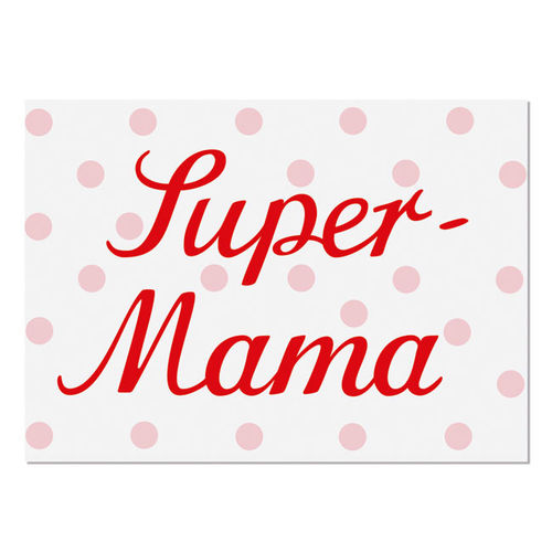 Krima & Isa, Postkarte Super Mama