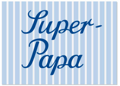 Krima &Isa Postkarte Super Papa