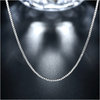 925er Silber Venezianer Halskette 1 mm