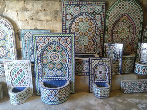 Wandbrunnen Mosaik - diverse Größen - Auftragsarbeit