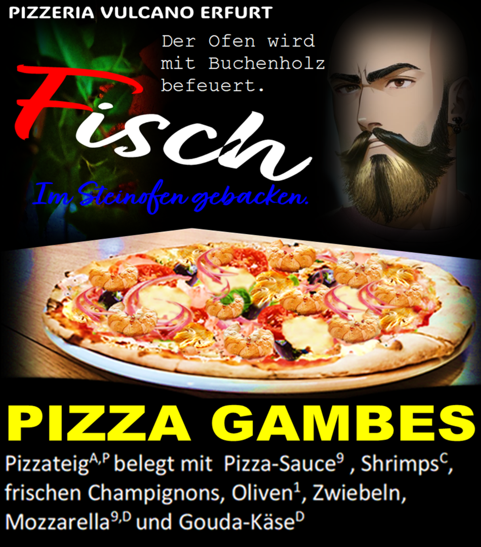 PIZZA GAMBES