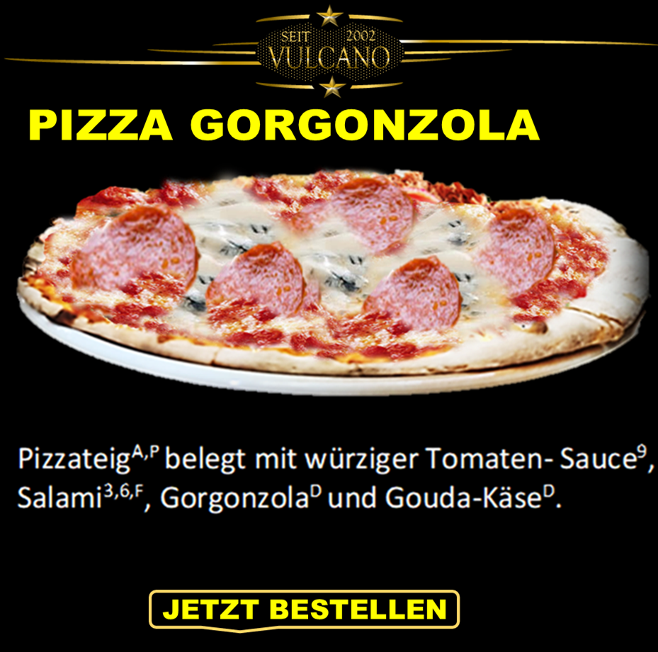 STEINOFEN PIZZA GORGONZOLA - PIZZERIA VULCANO IN ERFURT