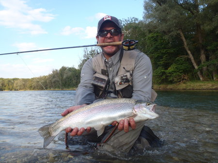 Rene mit Regenbogen - Isar\\n\\n07.02.2015 00:53