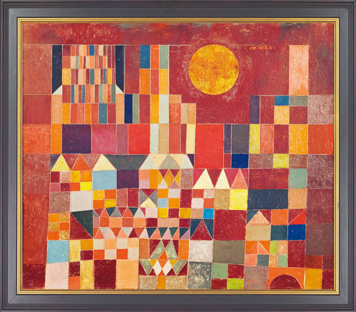 Paul Klee: Bild "Burg und Sonne" (1928), gerahmt