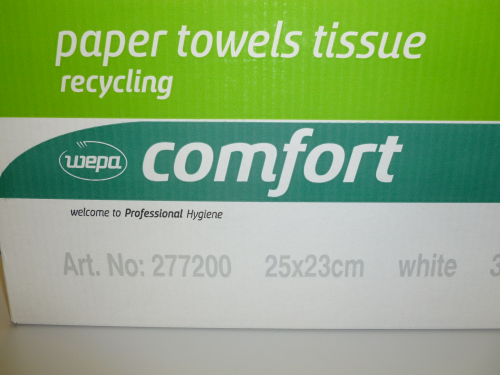 Handtuchpapier Wepa Comfort 25x23 2lg natur, 3200 Tü.