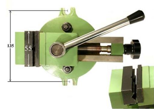 Schraubstock mit Schnellspannvorrichtung 55mm