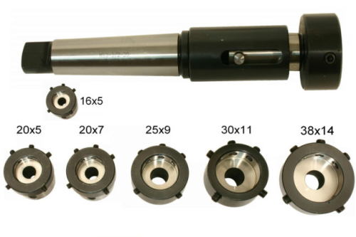 SET Schneideisenhalterset MK3 mit 6 Einsätzen in Industriequalität