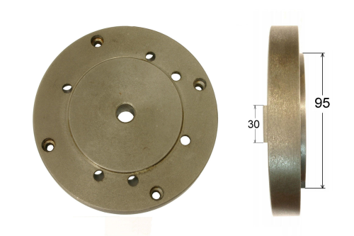 Flansch 150mm passend für Drehfutter 125mm