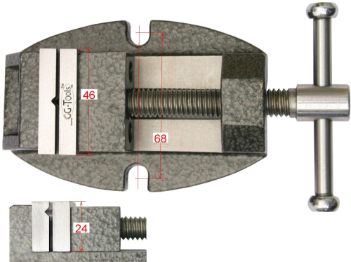 46mm Präzisions Maschinenschraubstock aus Stahl