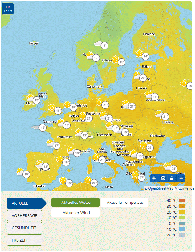 Wetter Karte Europa