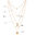 Mehrreihige Bohemian Multilayer Halskette mit Mond | Kugel | Medaille Anhänger
