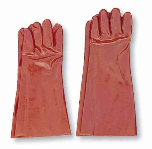 Hochleistungs-Handschuh PVC rot  27cm