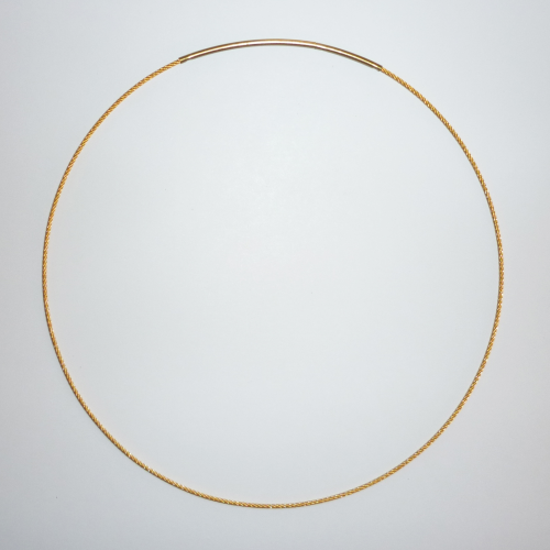 Edelstahl-Reif (goldfarben), 45,0 cm lang