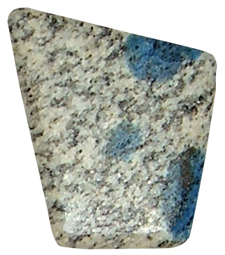 K 2 Azurit in Granit TS Nr. 2 ca. 2,3 cm breit x 2,5 cm hoch x 0,7 cm dick (7,2 gr.)