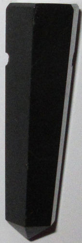 Basalt Stab gebohrt 2 ca. 1,5 cm breit x 4,9 cm hoch x 1,3 cm dick (14,4 gr.)