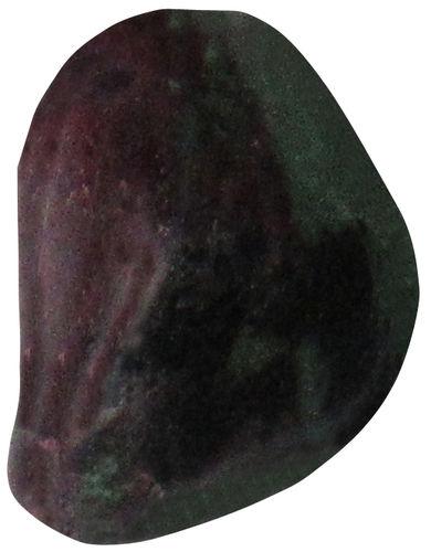 Zoisit mit Rubin TS 6 ca. 2,4 cm breit x 4,0 cm hoch x 1,9 cm dick (31,8 gr.)
