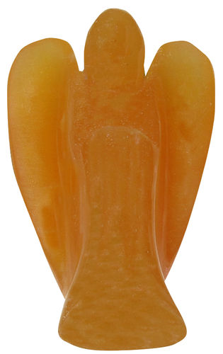 Calcit orange Engel groß 2 ca. 4,8 cm breit x 7,4 cm hoch x 2,6 cm dick (102,1 gr.)